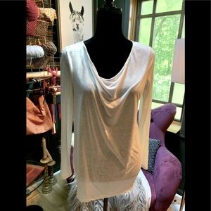 Like new J. Crew white long sleeved tee